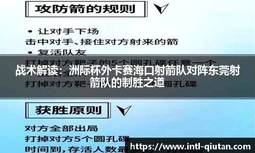 战术解读：洲际杯外卡赛海口射箭队对阵东莞射箭队的制胜之道